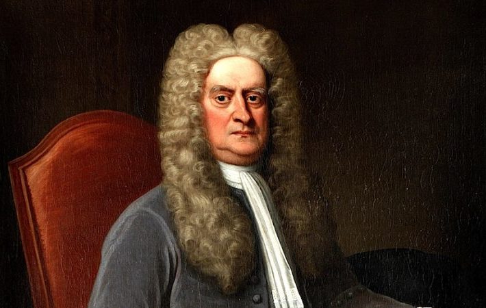 Pintura de Isaac Newton na meia idade
