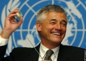 Sérgio Vieira de Mello durante atuação na Organização das Nações Unidas (ONU)